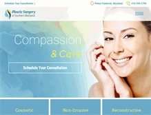 Tablet Screenshot of plasticsurgeryofsomd.com